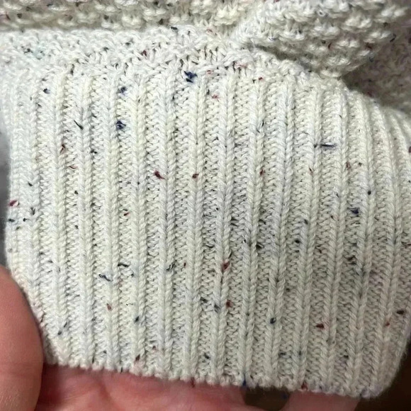 LOFT Flecked Bobble Sleeve Sweater Size Medium NWT - Picture 9 of 13